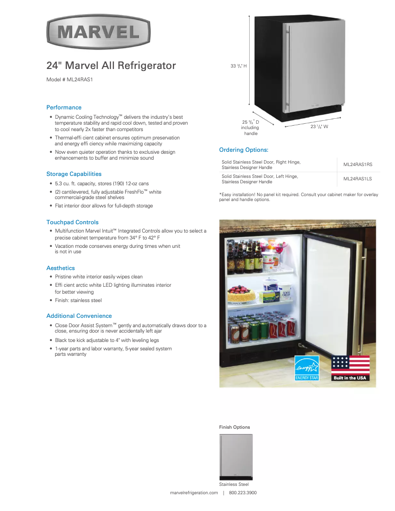 First page image of the manual for Professional ML24RA1L