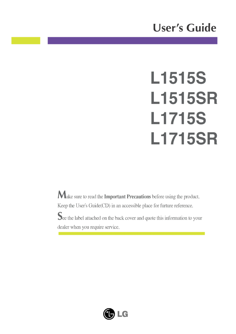 First page image of the manual for L1515SL