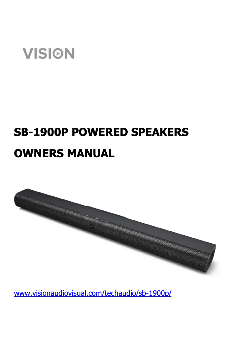 Image de la première page du manuel de l'appareil SB-1900P