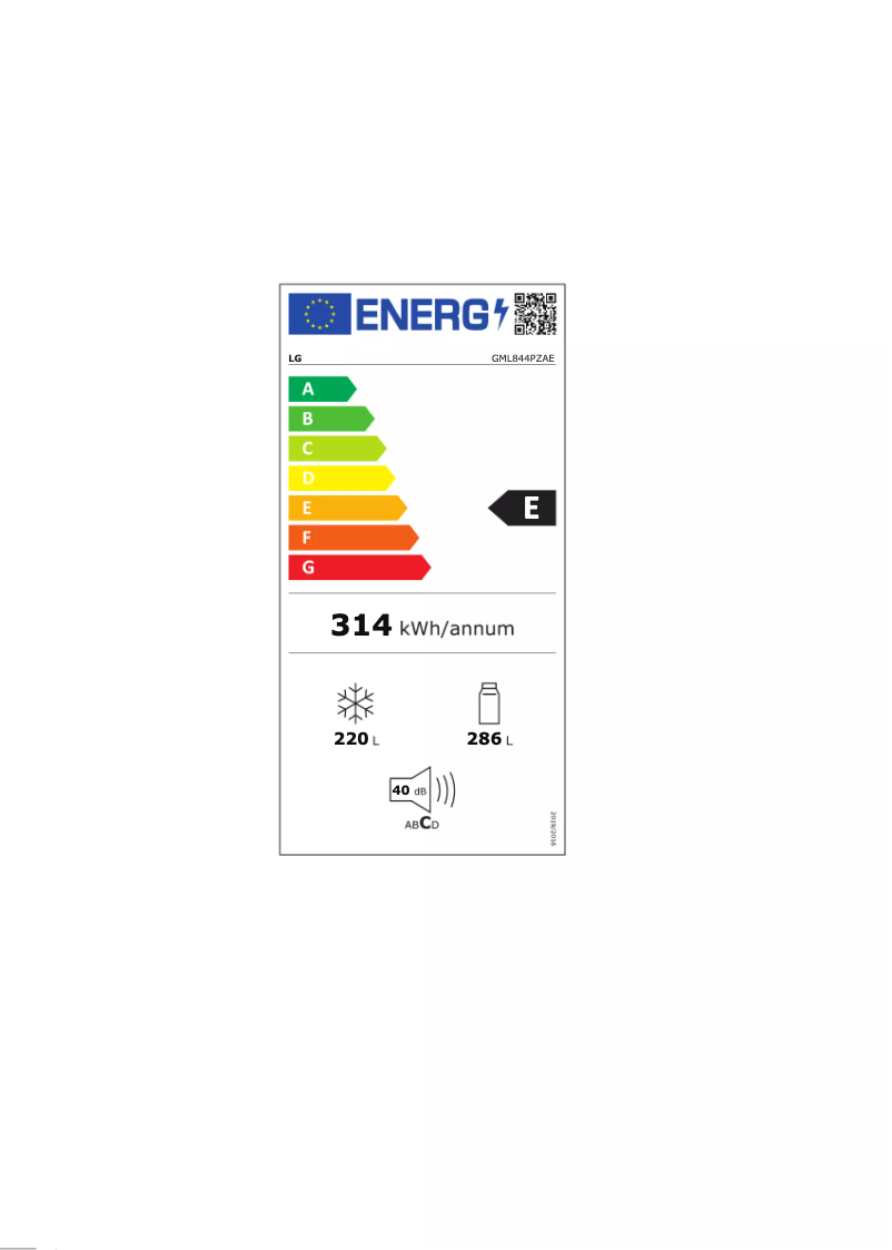 First page image of the manual for GML844PZAE