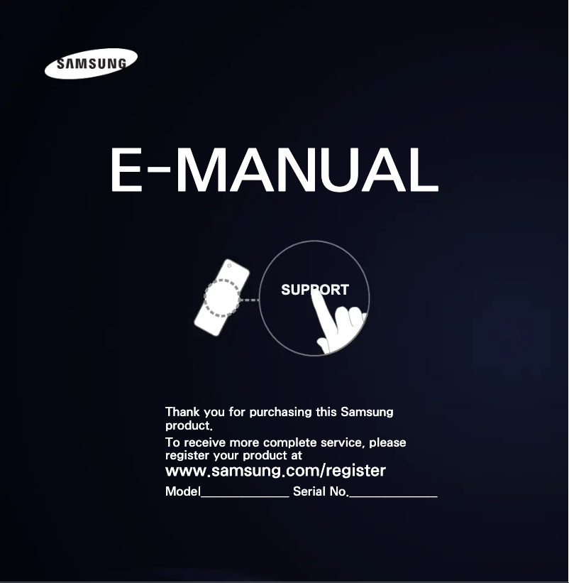 Page 1 of the manual User Manual Samsung UA46ES7000J