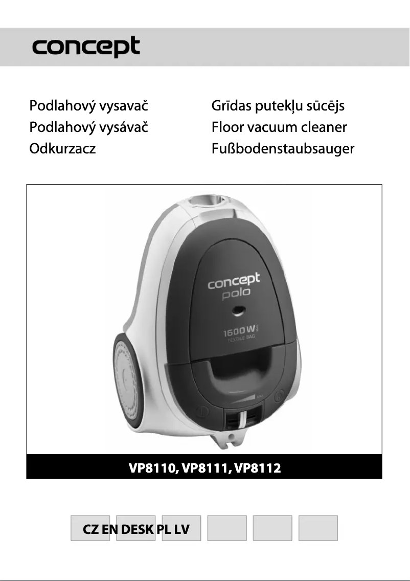 Page 1 of the manual User Manual Concept VP-8111