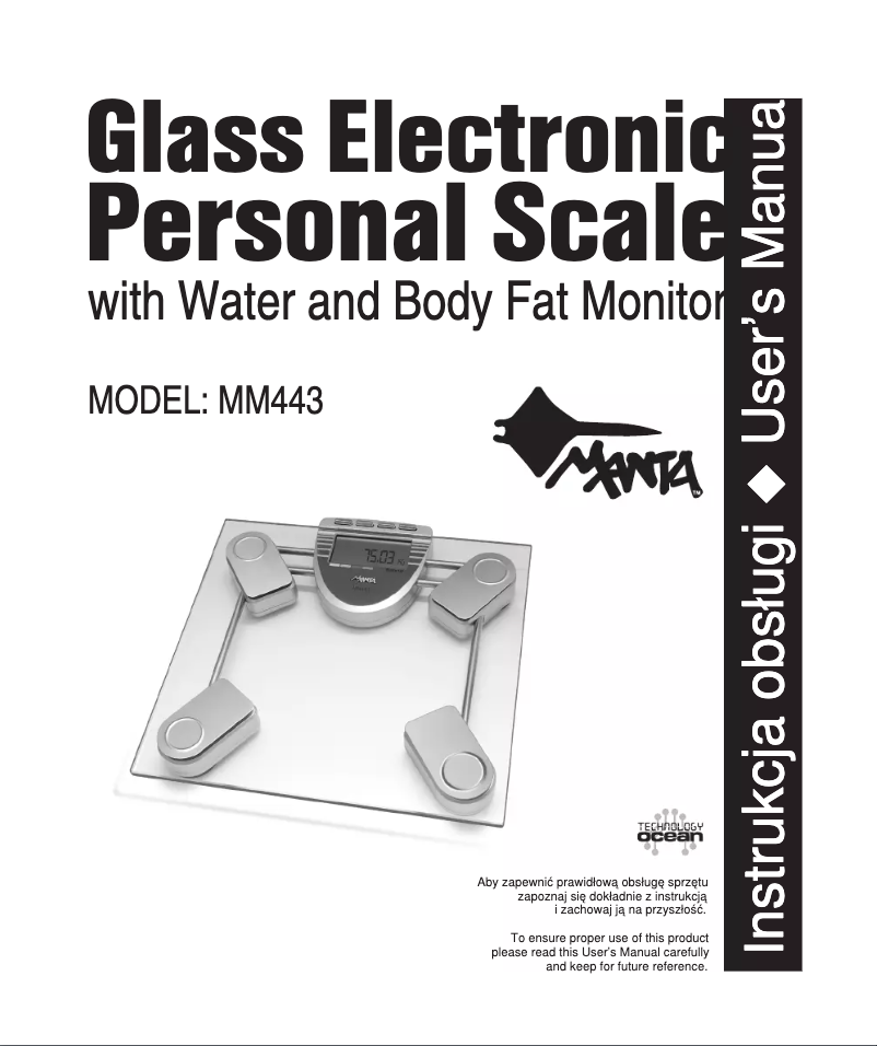 Page 1 of the manual User Manual Manta MM443