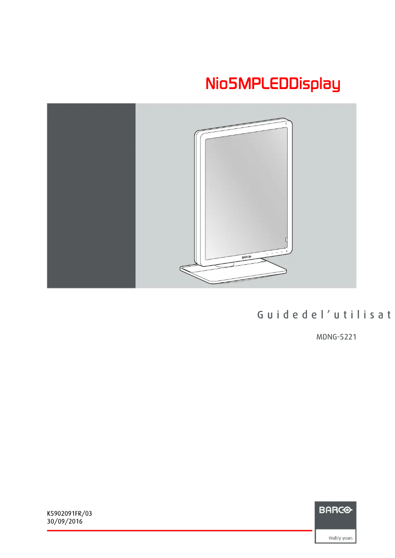 First page image of the manual for Nio 5MP LED (MDNG-5221)