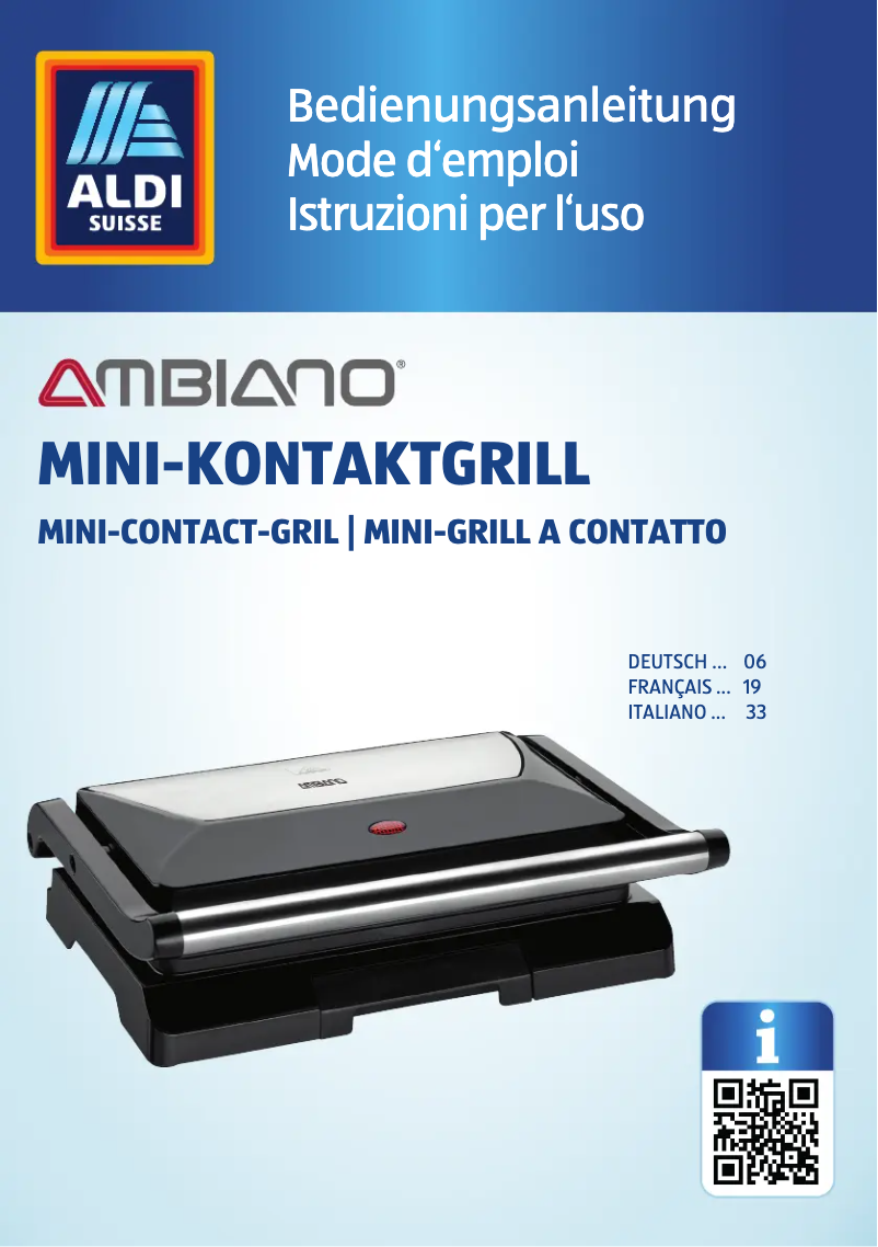 First page image of the manual for GT-KGM-01