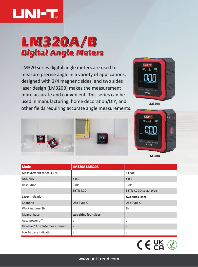 First page image of the manual for LM320B