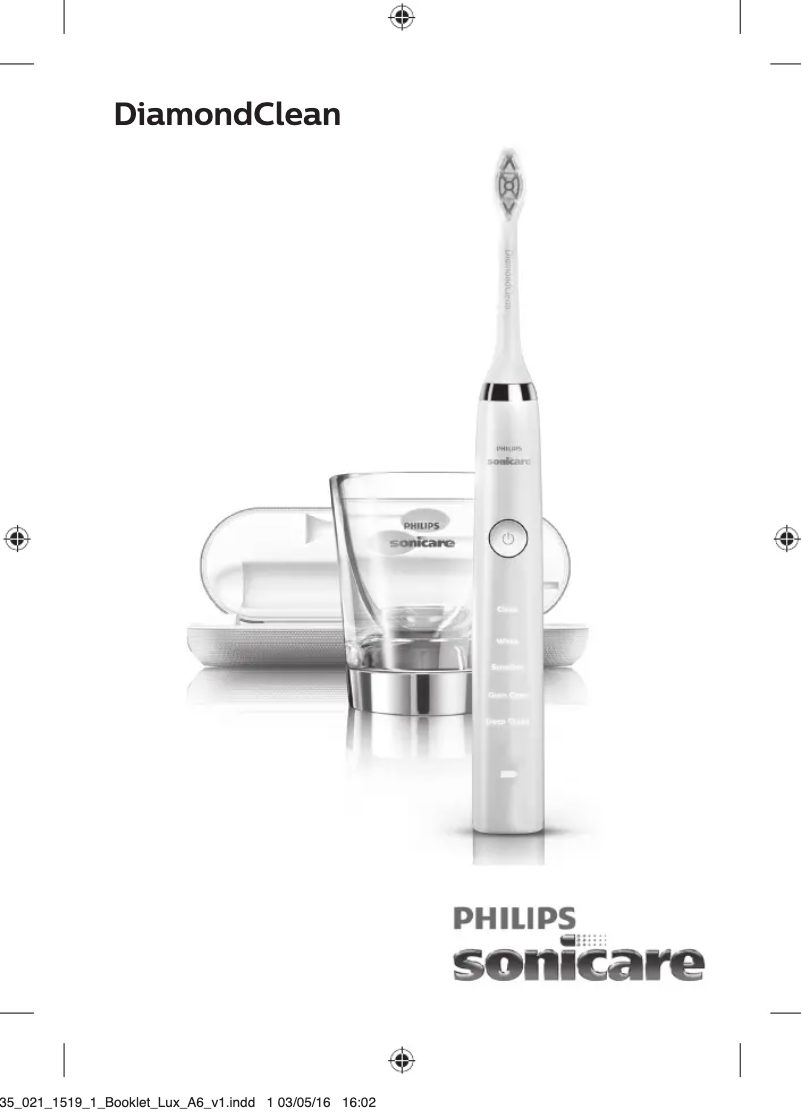 Page 1 of the manual User Manual Philips Sonicare Diamondclean HX9316