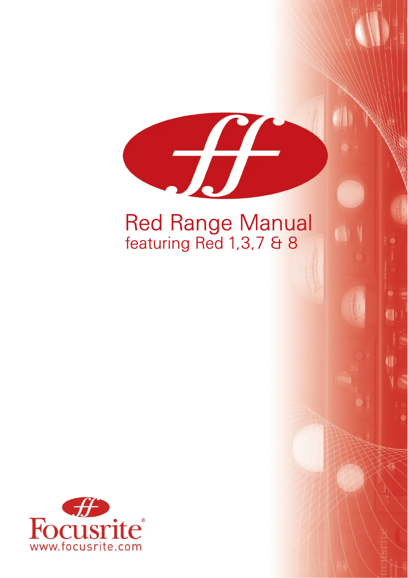 Image de la première page du manuel de l'appareil Red 3 Compressor/Limiter