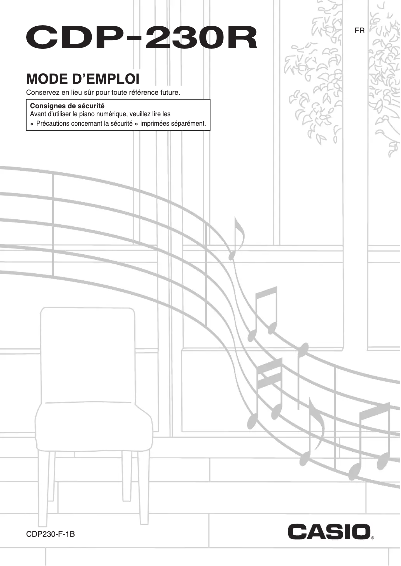 First page image of the manual for CDP-230R