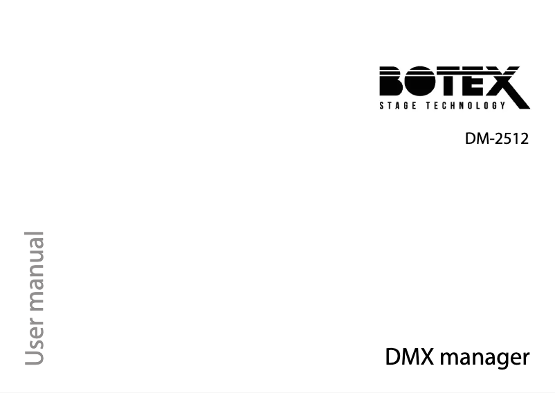 First page image of the manual for DM-2512