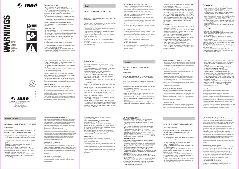 Page 1 of the manual User Manual Jane First Potty