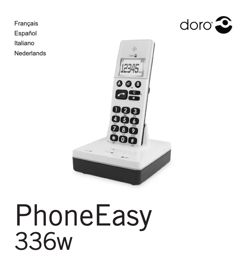 Page 1 of the manual User Manual Doro PhoneEasy 336w