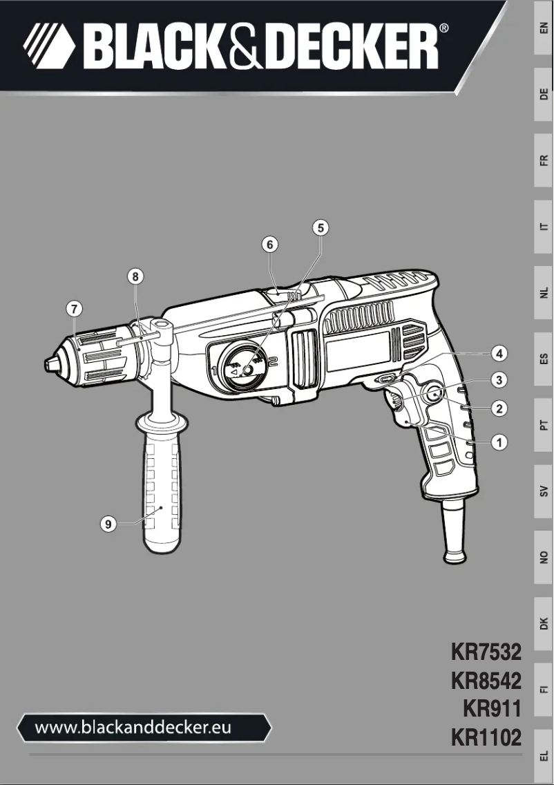 First page image of the manual for KR1102K