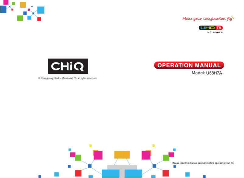 Page 1 de la notice Manuel utilisateur CHiQ U58H7A