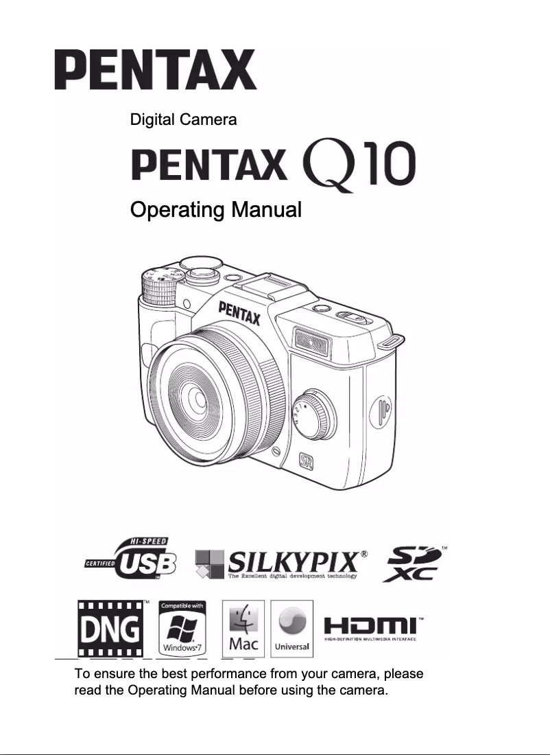 Page 1 of the manual User Manual Ricoh Q10