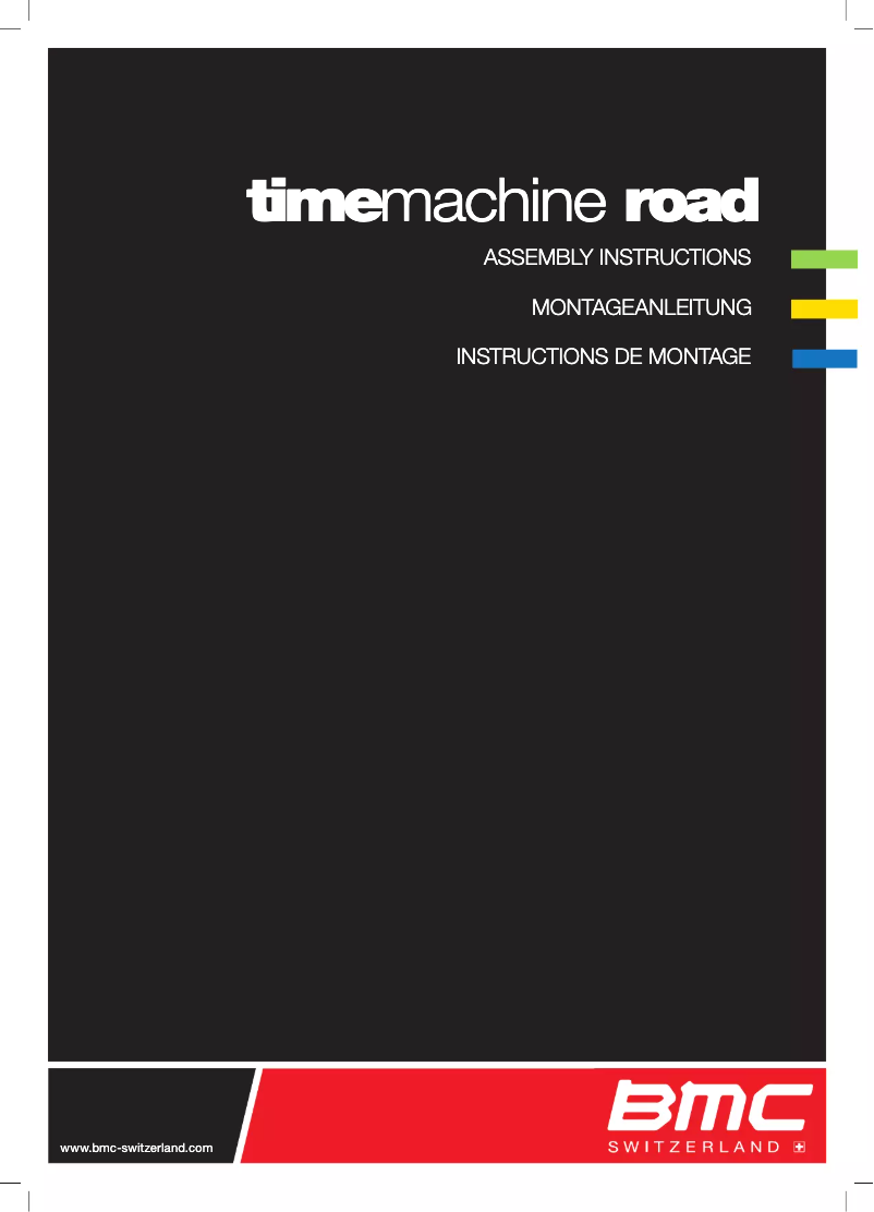 First page image of the manual for Timemachine Road TMR01
