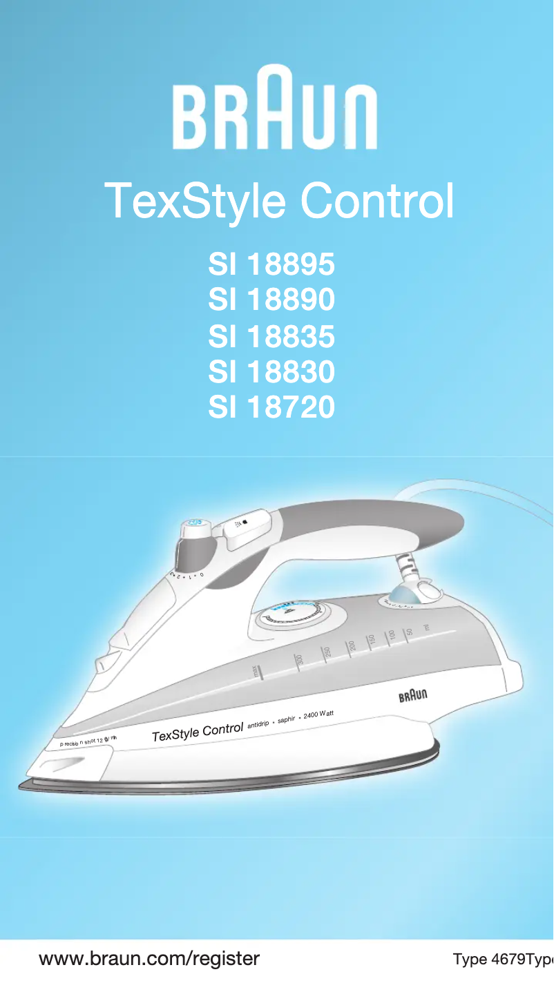 First page image of the manual for TexStyle Control SI18895