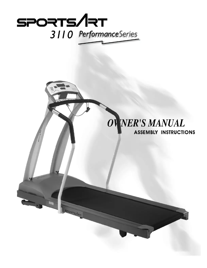 First page image of the manual for 3110