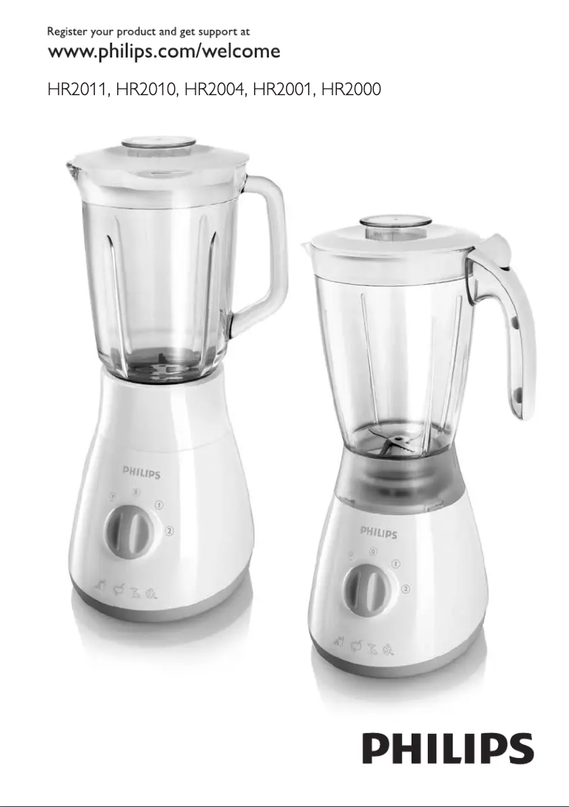 First page image of the manual for HR2001