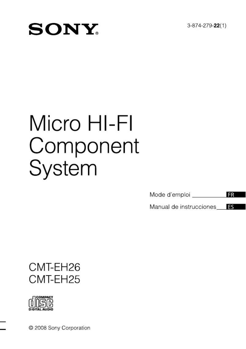 First page image of the manual for CMT-EH26