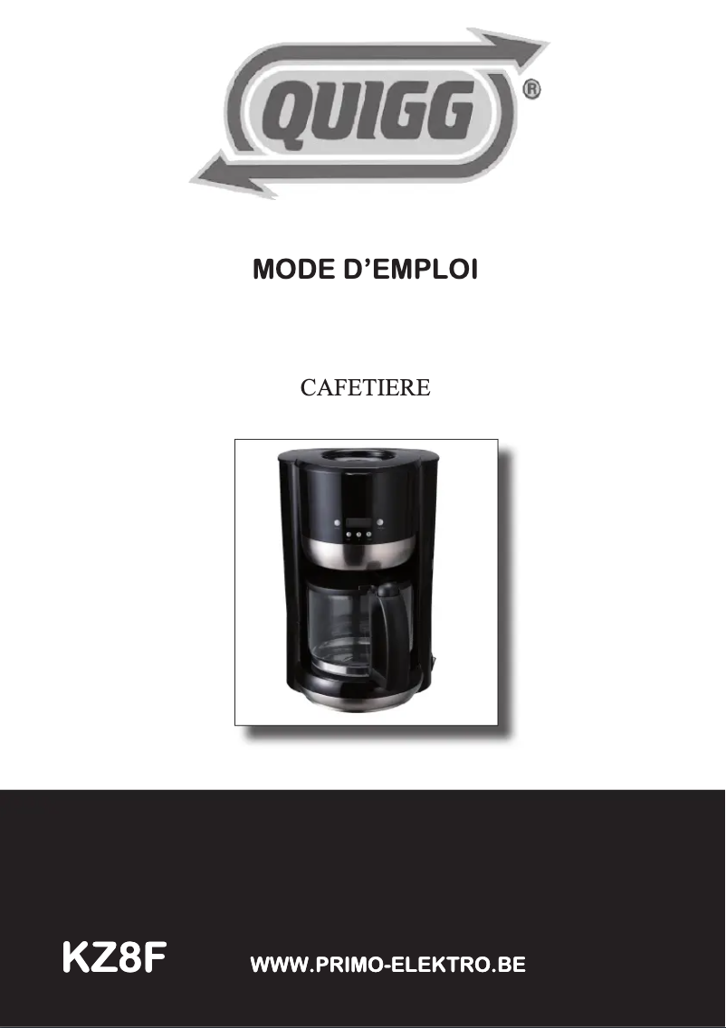 First page image of the manual for KZ8F