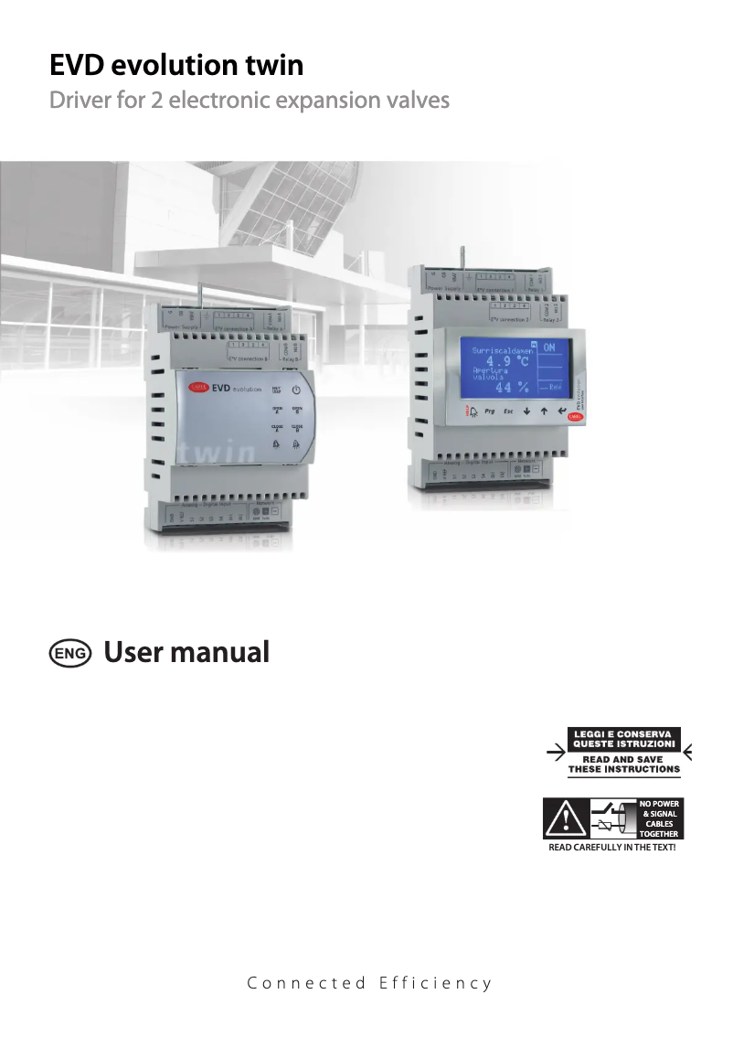 Page 1 of the manual User Manual Carel EVD Evolution Twin