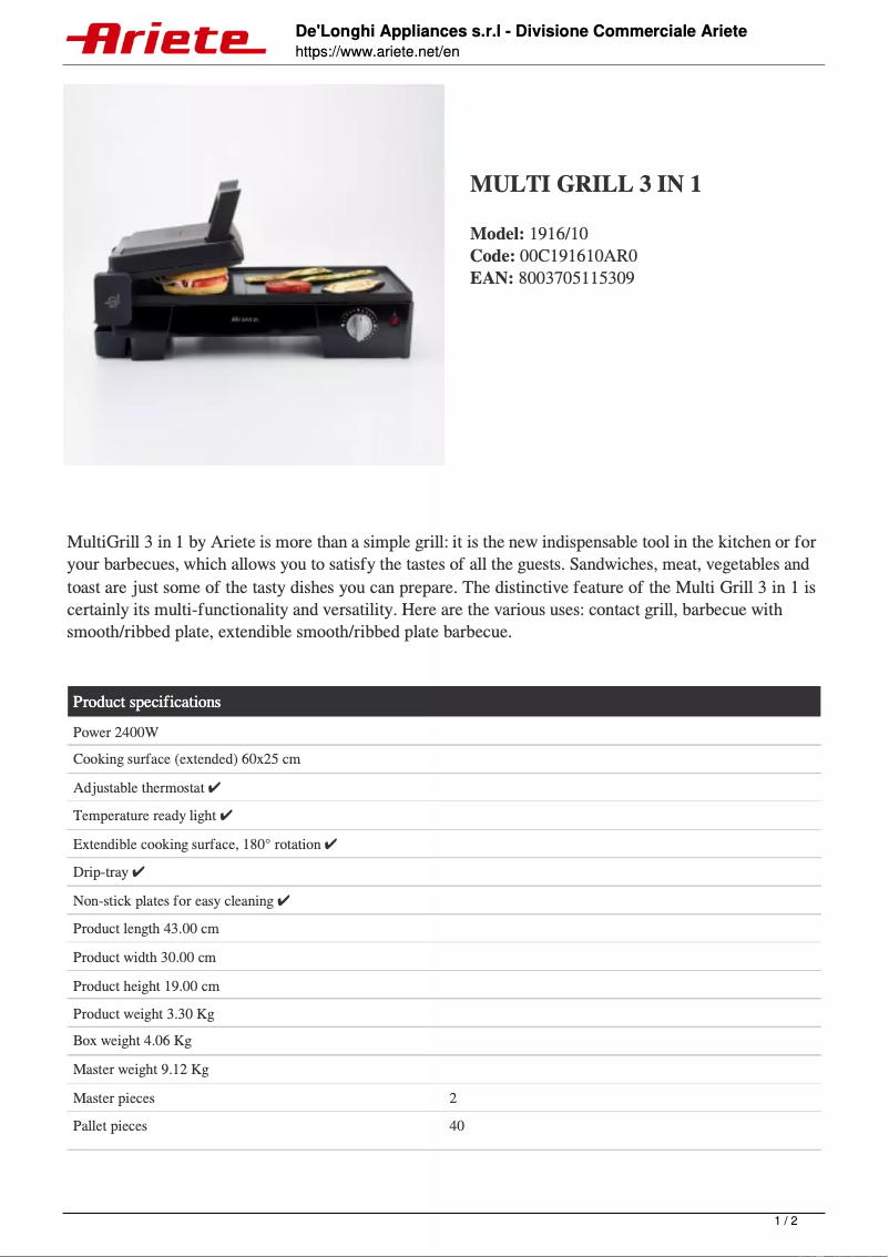 First page image of the manual for 1916