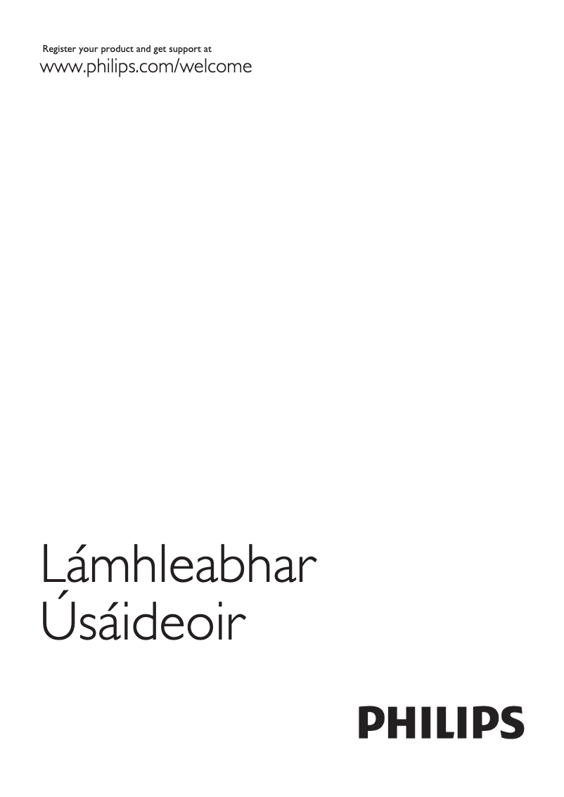 First page image of the manual for 47PFL6687H