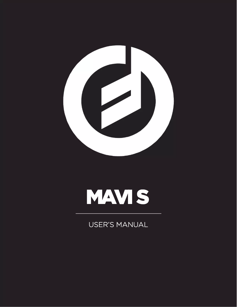 First page image of the manual for Mavis