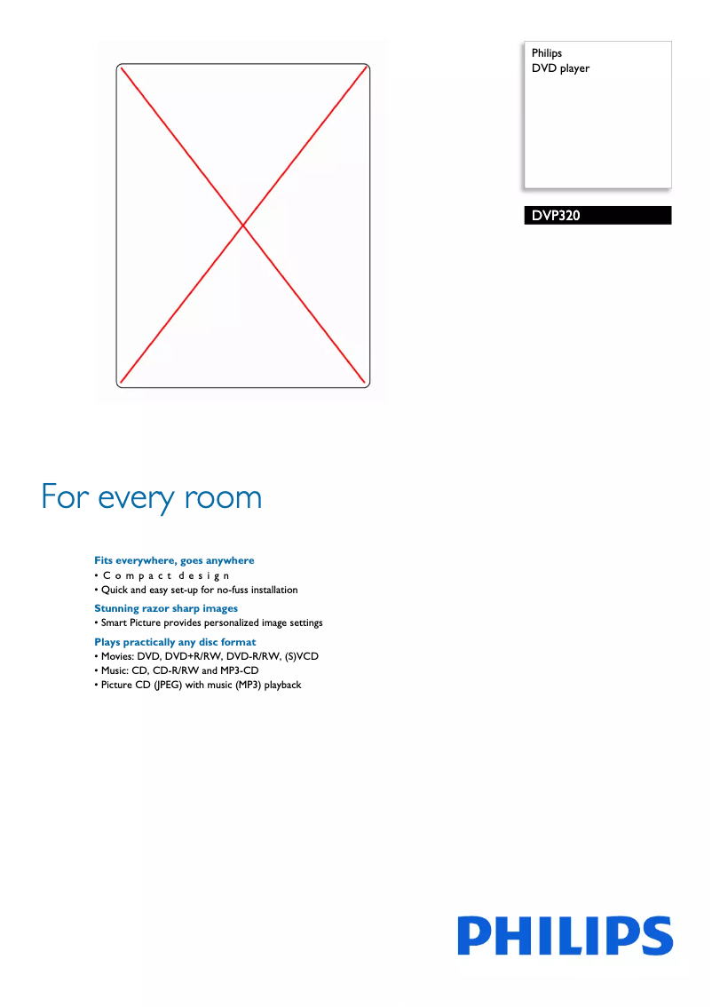 First page image of the manual for DVP320