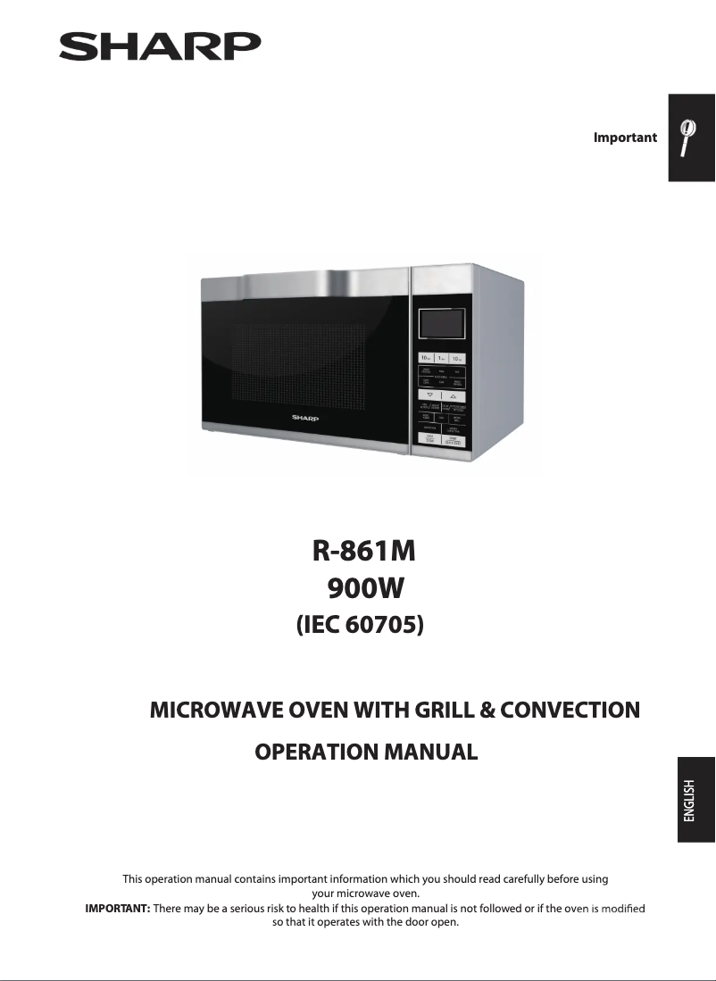 First page image of the manual for R-861M