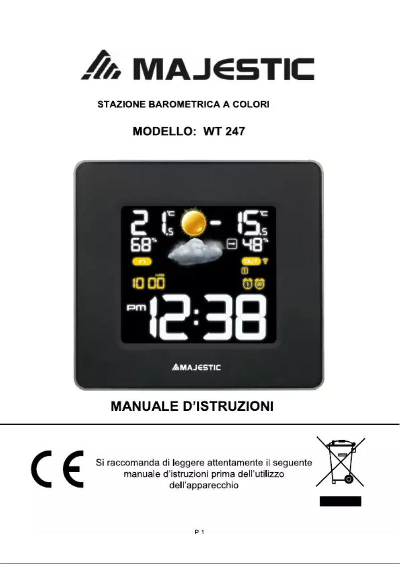 Page 1 of the manual User Manual Majestic WT-247