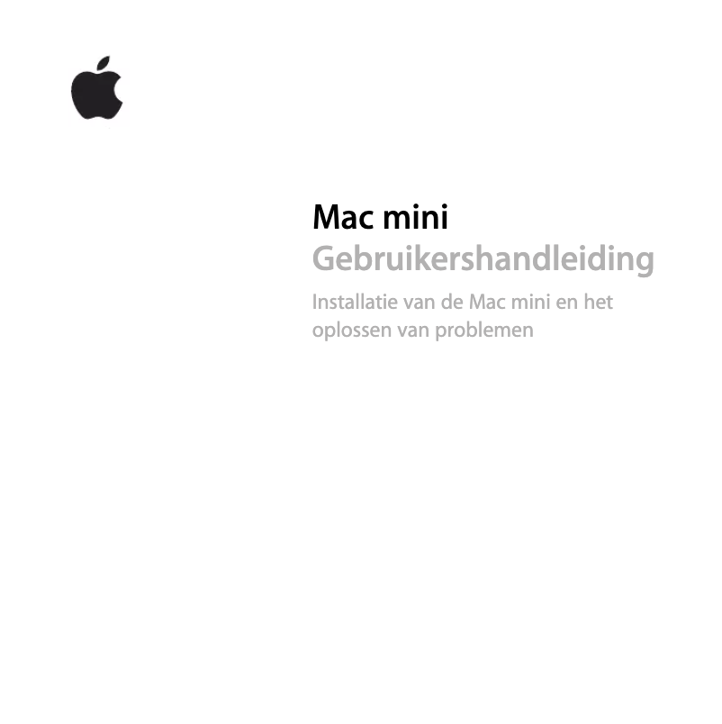 Page 1 of the manual User Manual Apple Mac mini 2.3Ghz quad-core