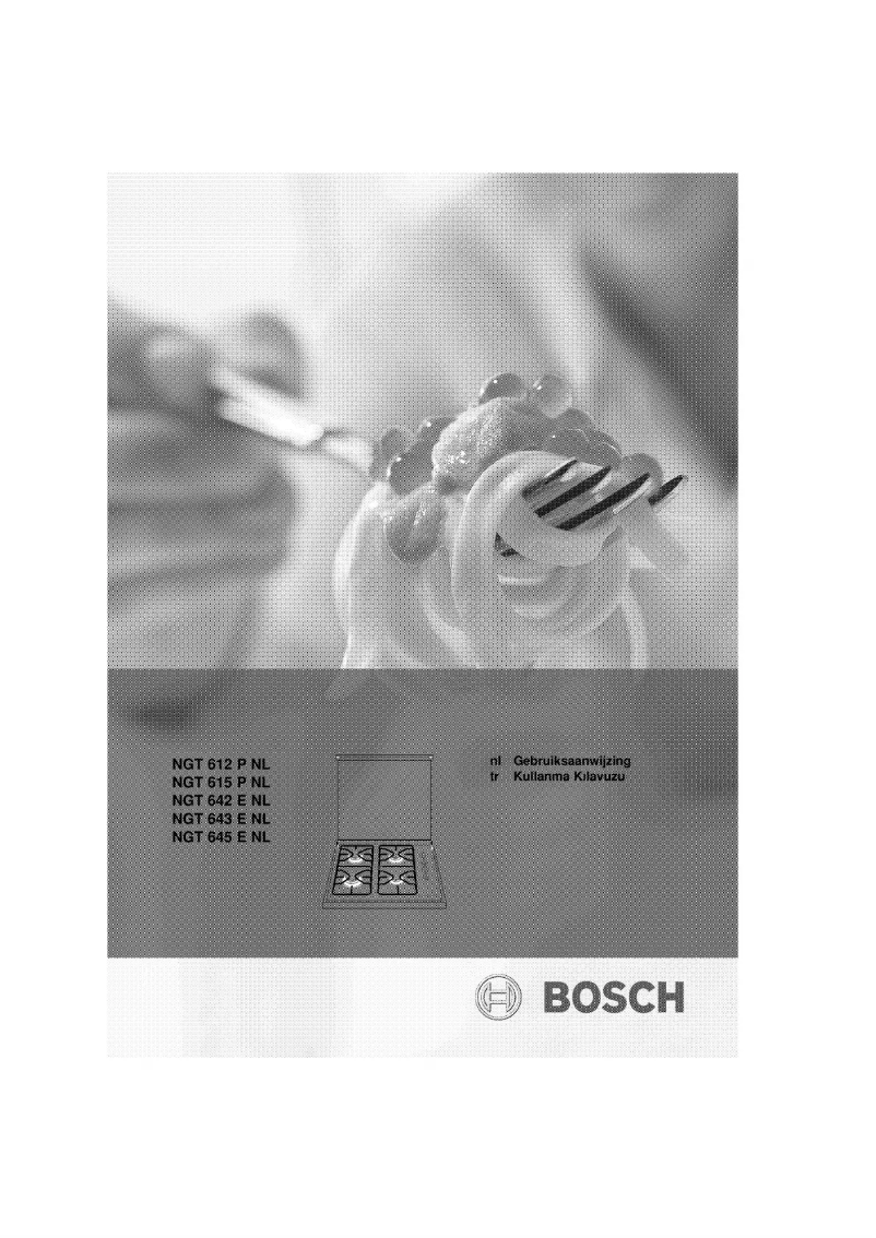 Page 1 of the manual User Manual Bosch NGT612PNL