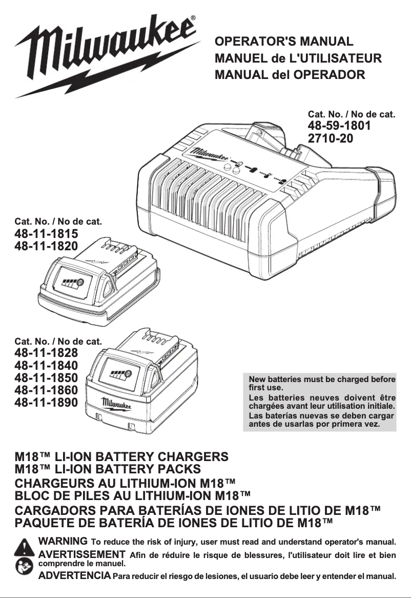 First page image of the manual for 48-11-1822