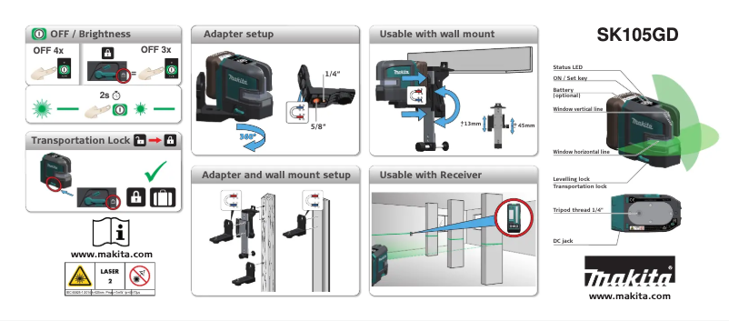 First page image of the manual for SK105GDZ