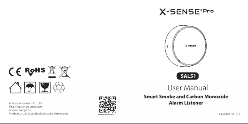 First page image of the manual for Pro SAL51