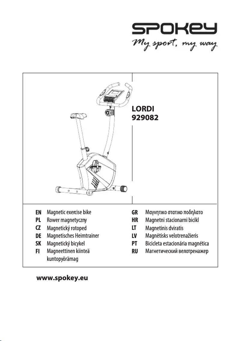 Page 1 de la notice Manuel utilisateur Spokey Lordi