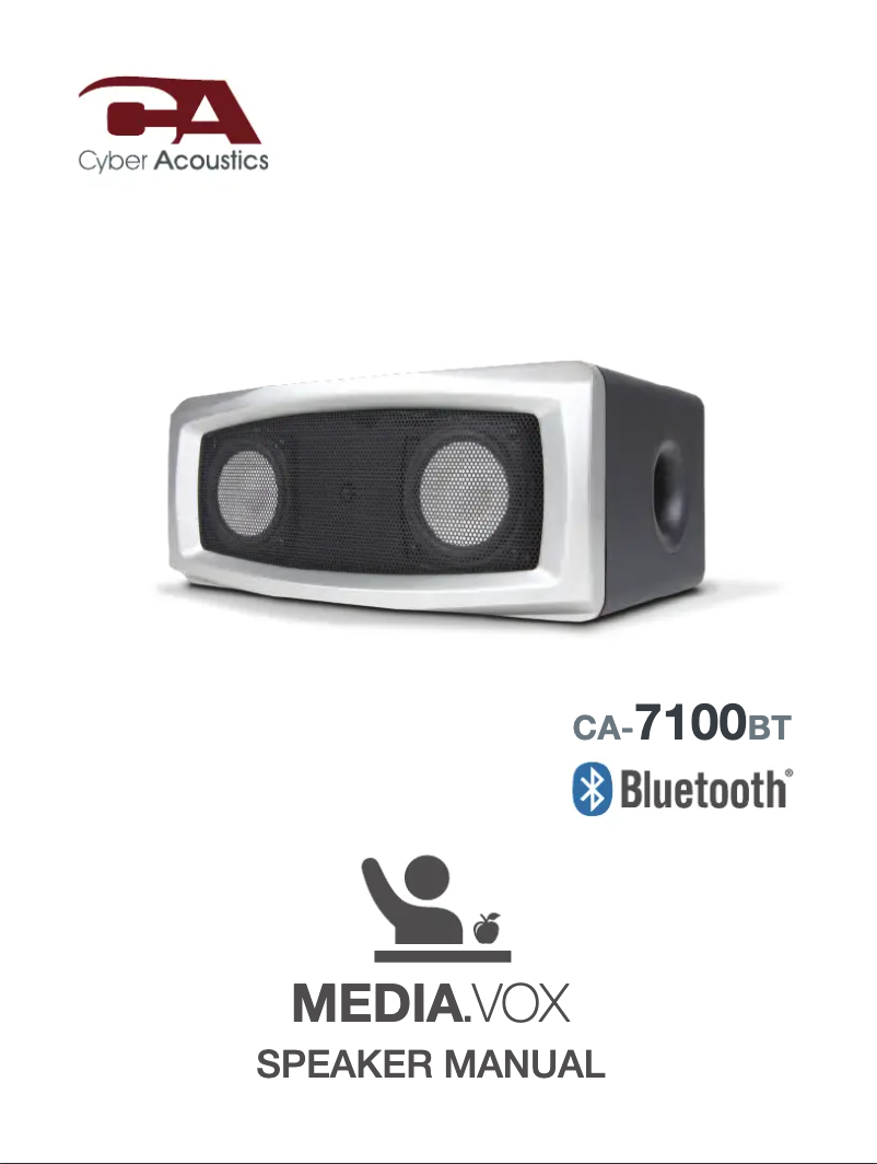 First page image of the manual for Media.VOX CA-7100BT