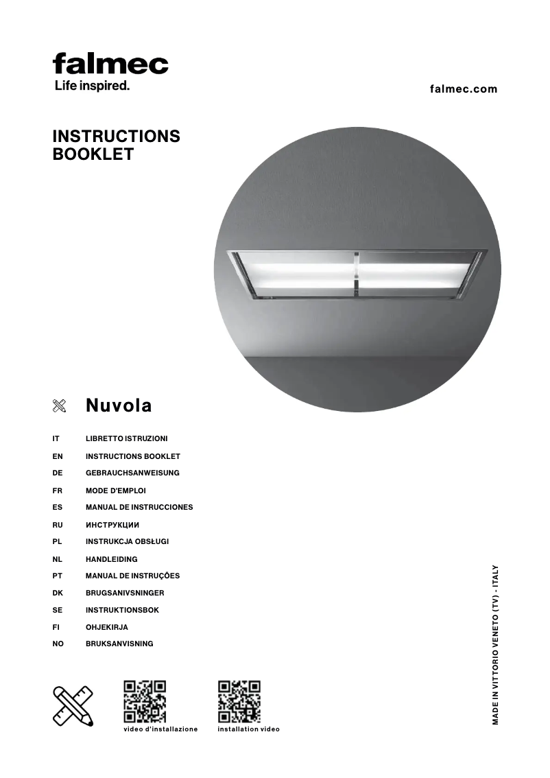 First page image of the manual for Nuvola