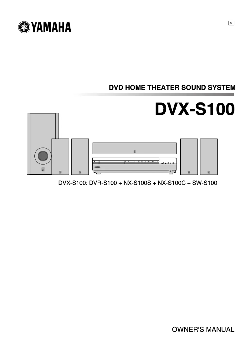 First page image of the manual for DVX-S100