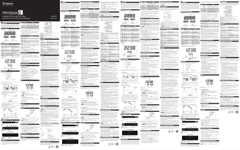 Page 1 of the manual User Manual Oregon Scientific RRM222P-BK