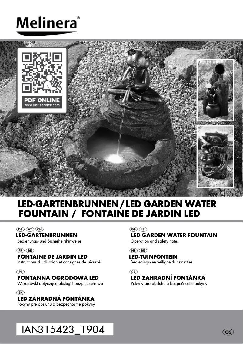 First page image of the manual for IAN 315423