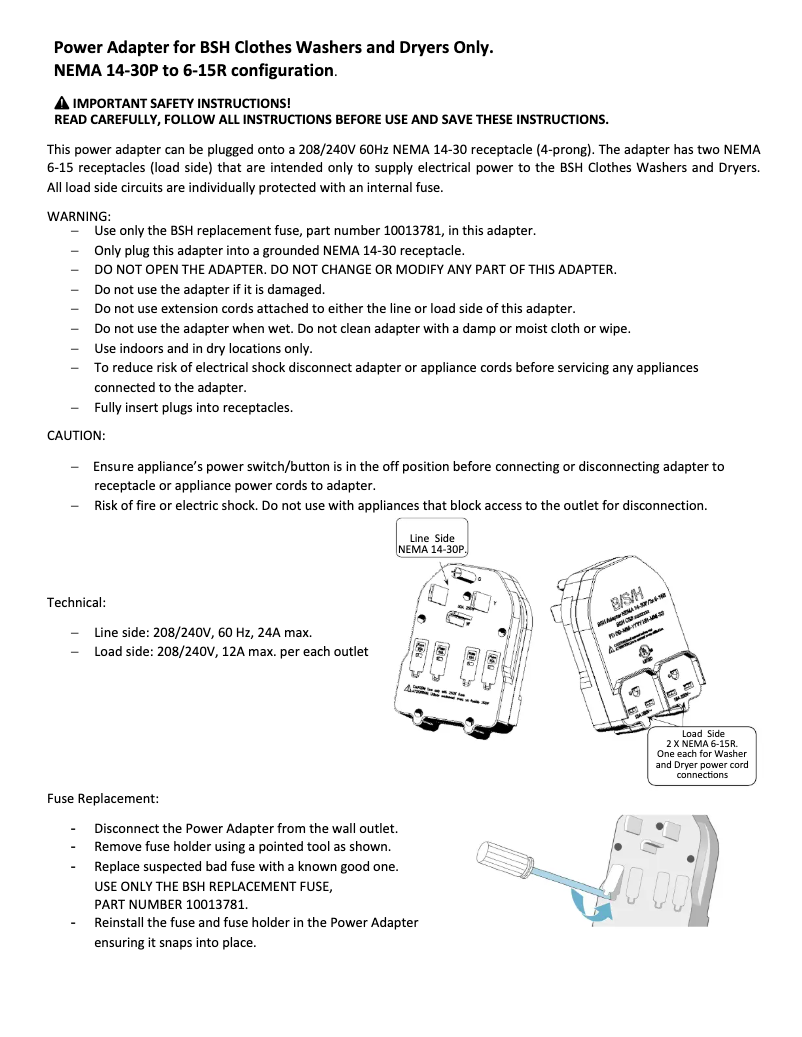Page 1 of the manual Use and Maintenance Manual Bosch WTW87NH1UC