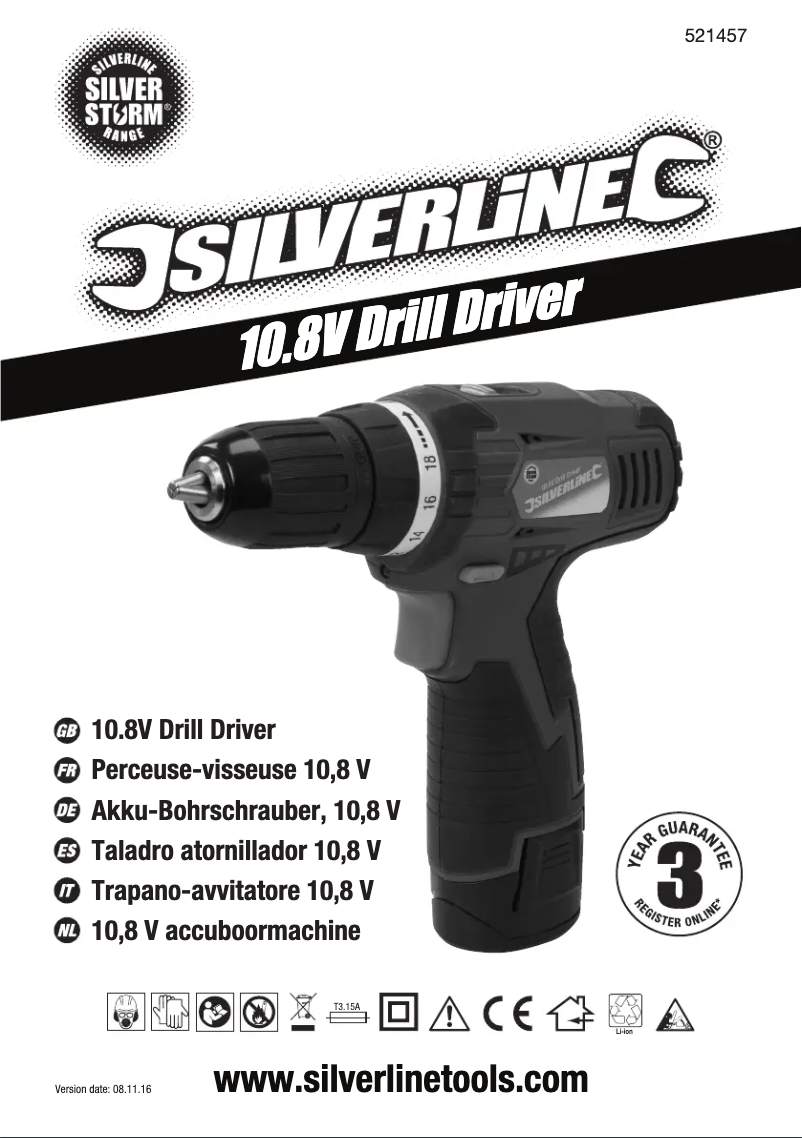 Page 1 of the manual User Manual Silverline 521457