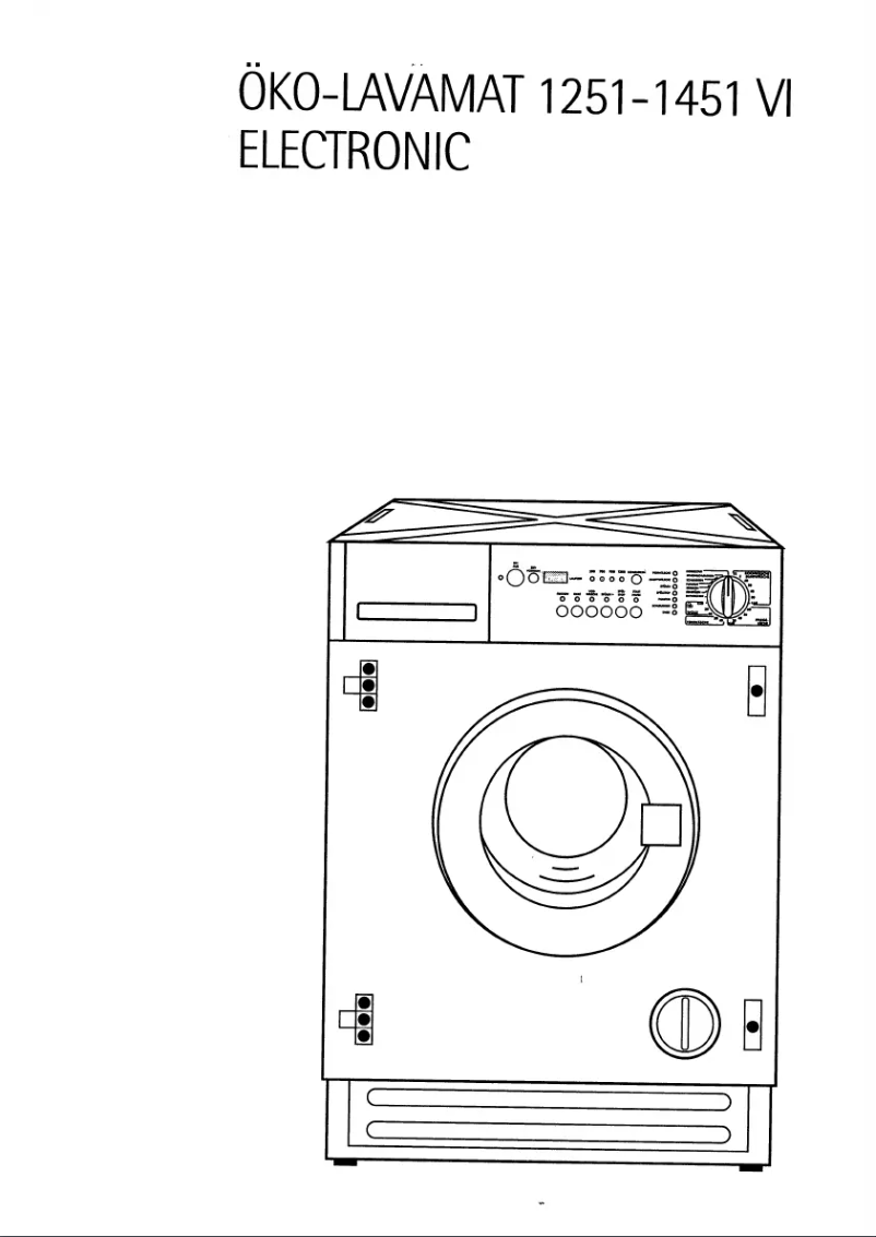 Page 1 of the manual User Manual AEG Lavamat 1251
