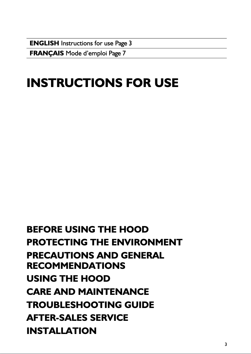 First page image of the manual for AKR 420 IX-1