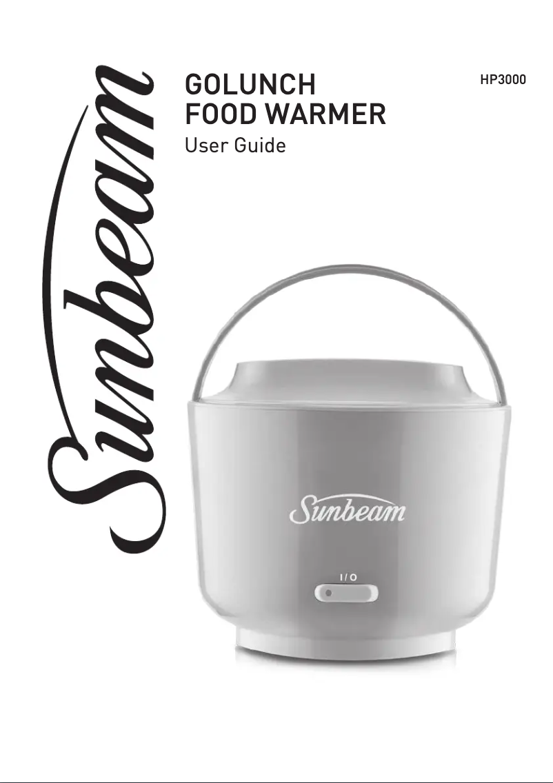 First page image of the manual for GoLunch HP3000