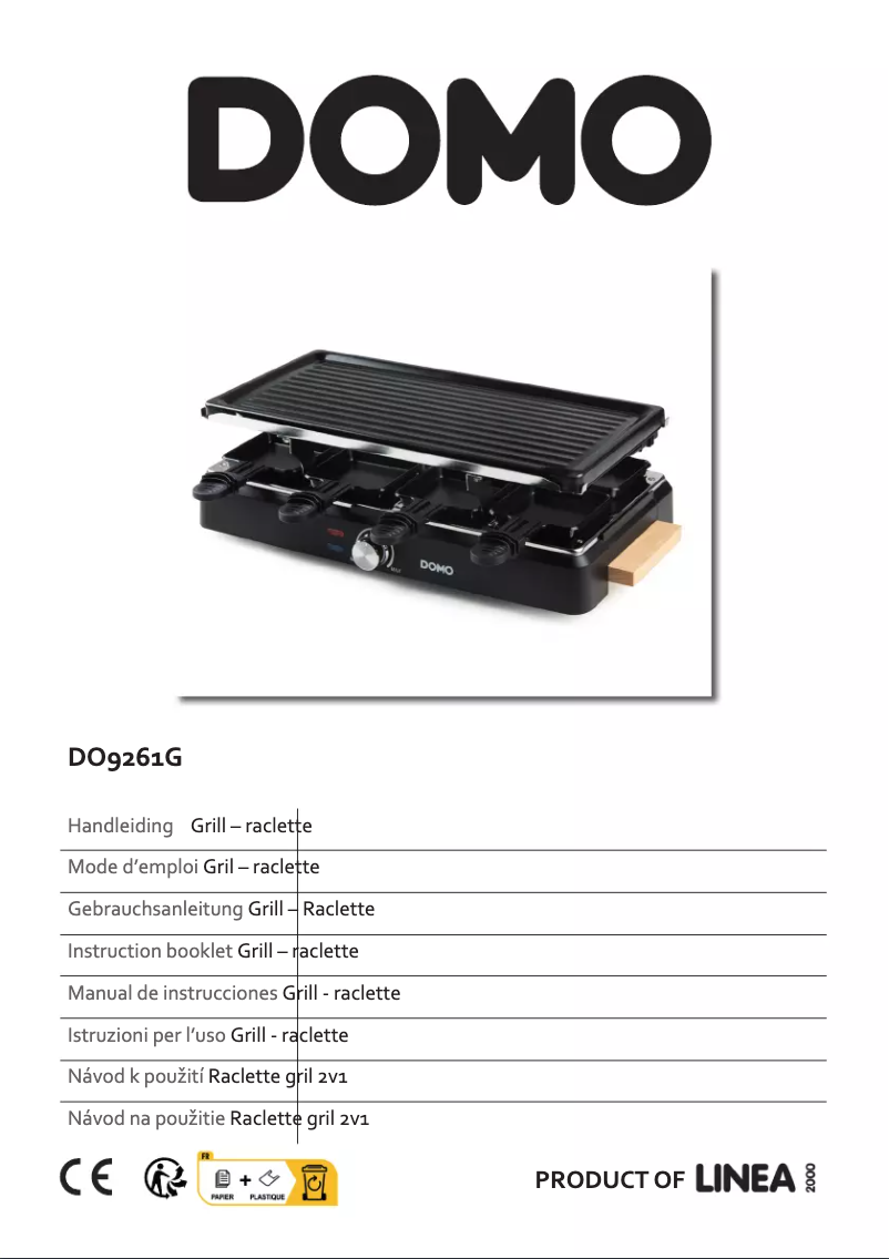 First page image of the manual for DO9261G