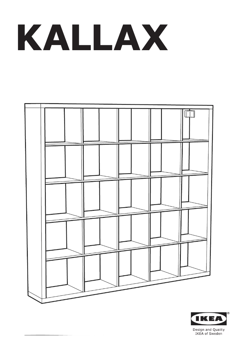 Page 1 of the manual Instructions / Assembly Ikea KALLAX